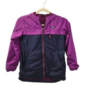 Patagonia Girls Quartzite Lined Full Zip Hooded Jacket Size Girl's Medium/10